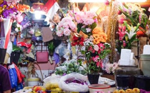 梦见花店
