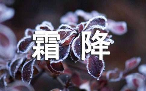 霜降饮食要注意什么呢